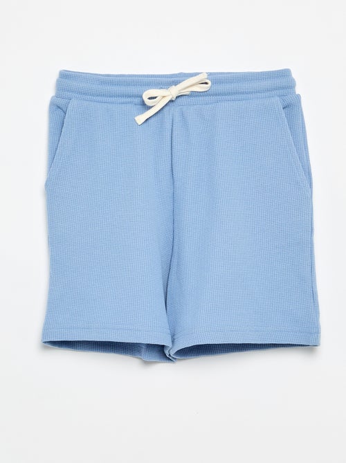 Short van gewafelde stof - Kiabi