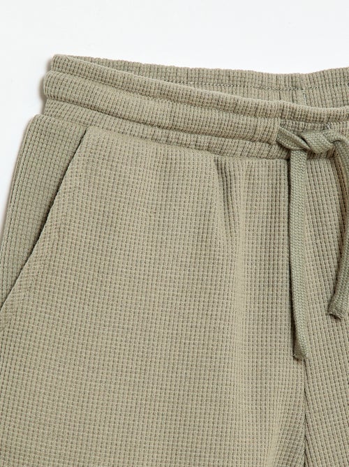 Short van gewafelde stof - Kiabi