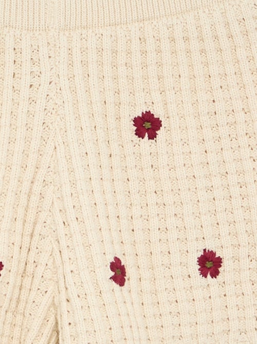 Short van haakwerk met geborduurde details - Kiabi