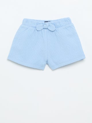Short van jacquardbreisel met fantasieknoop