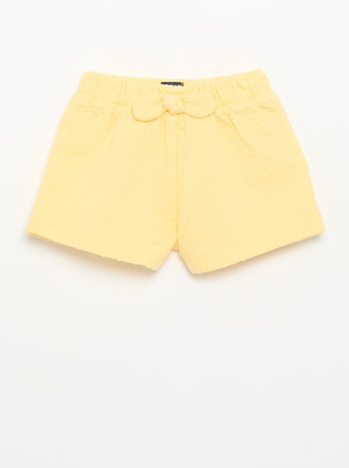 Short van jacquardbreisel met fantasieknoop - Kiabi