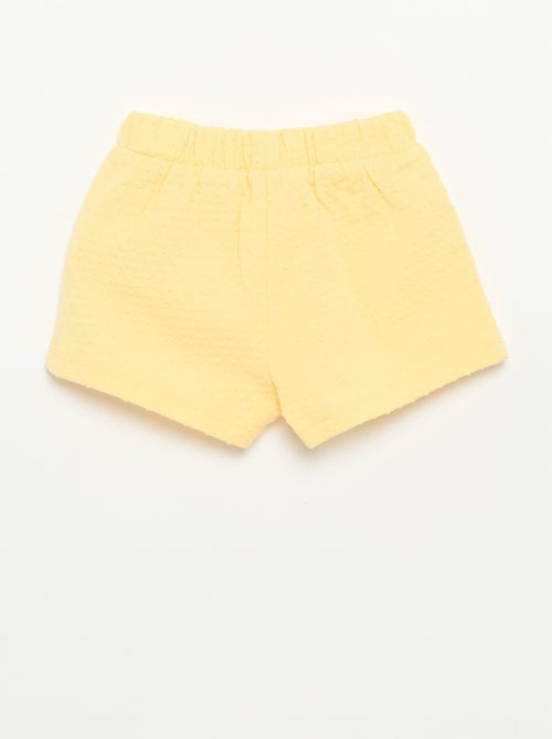 Short van jacquardbreisel met fantasieknoop - Kiabi