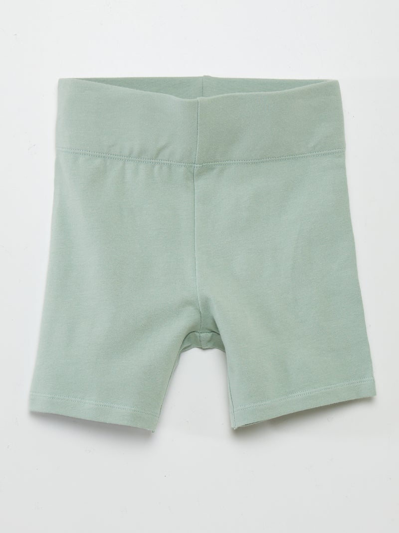 Short van jerseystof GROEN - Kiabi