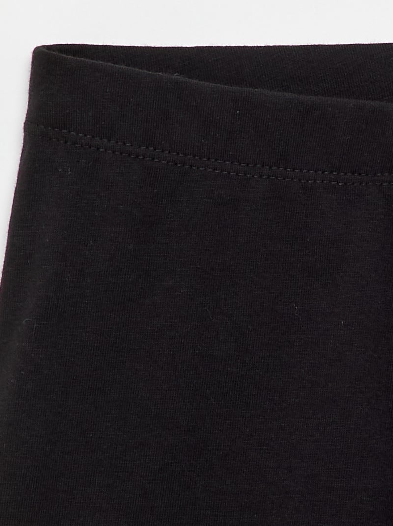 Short van jerseystof zwart - Kiabi