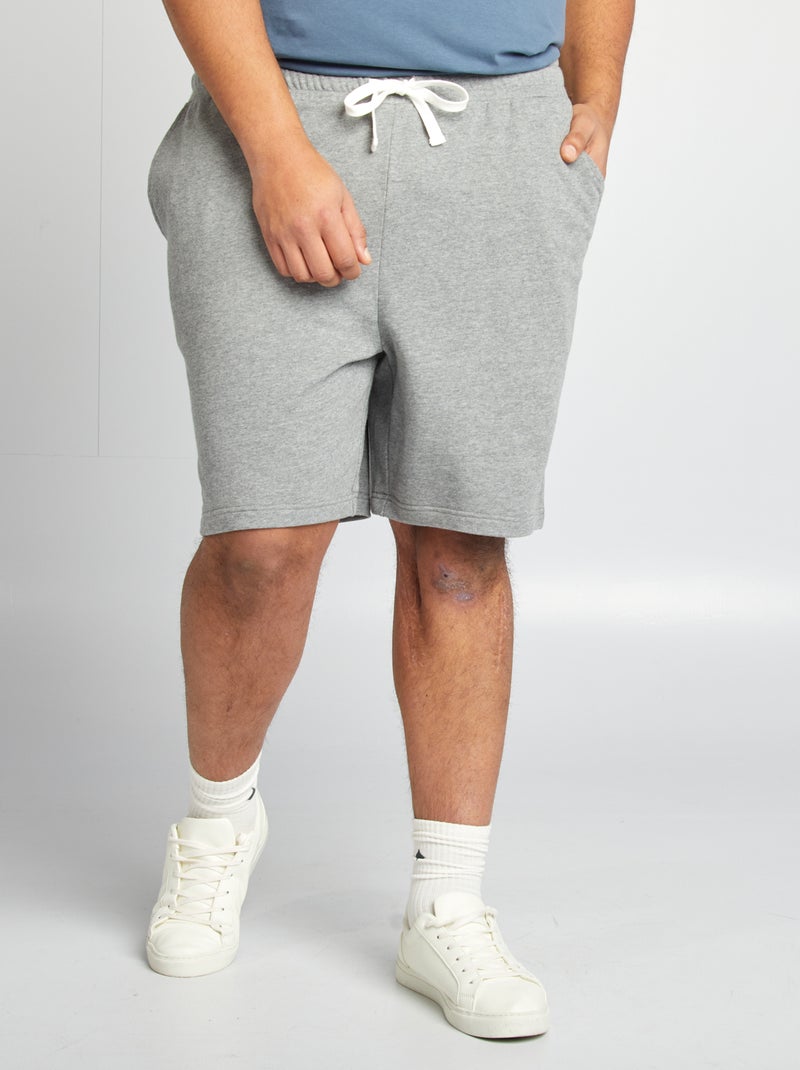 Short van joggingstof GRIJS - Kiabi