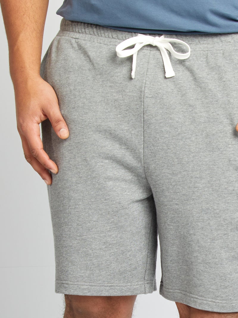 Short van joggingstof GRIJS - Kiabi