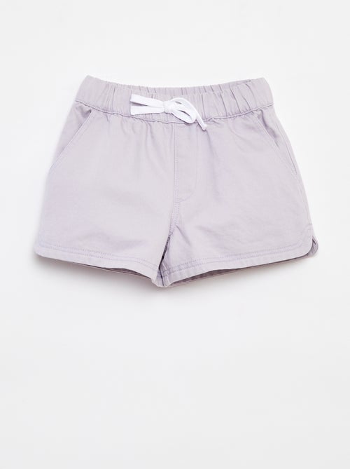 Short van keperstof met elastische tailleband - Kiabi