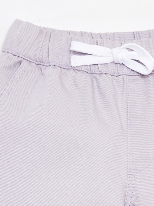 Short van keperstof met elastische tailleband - Kiabi