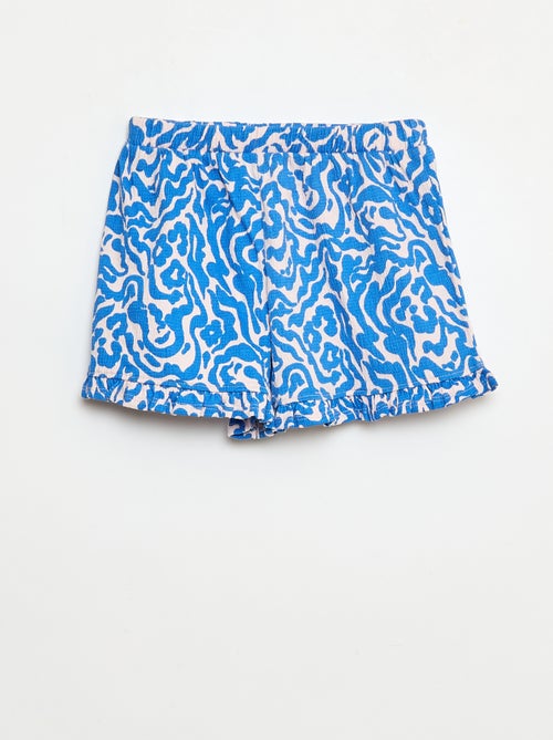 Short van kreukeltricot - Kiabi