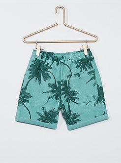 Short van licht molton met print - Kiabi