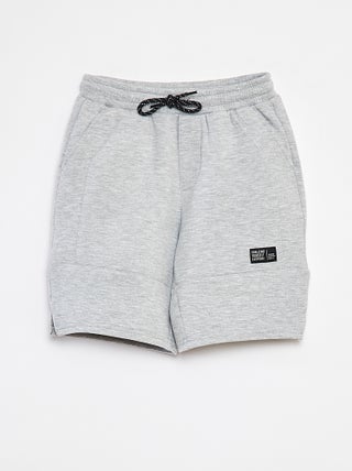 Short van lichte joggingstof in sneakerstijl