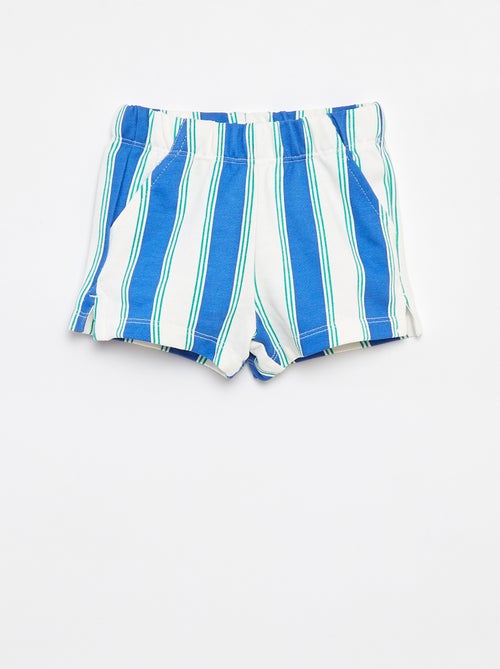 Short van lichte joggingstof met motiefje - Kiabi