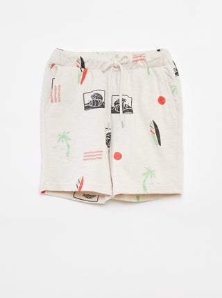 Short van lichte joggingstof