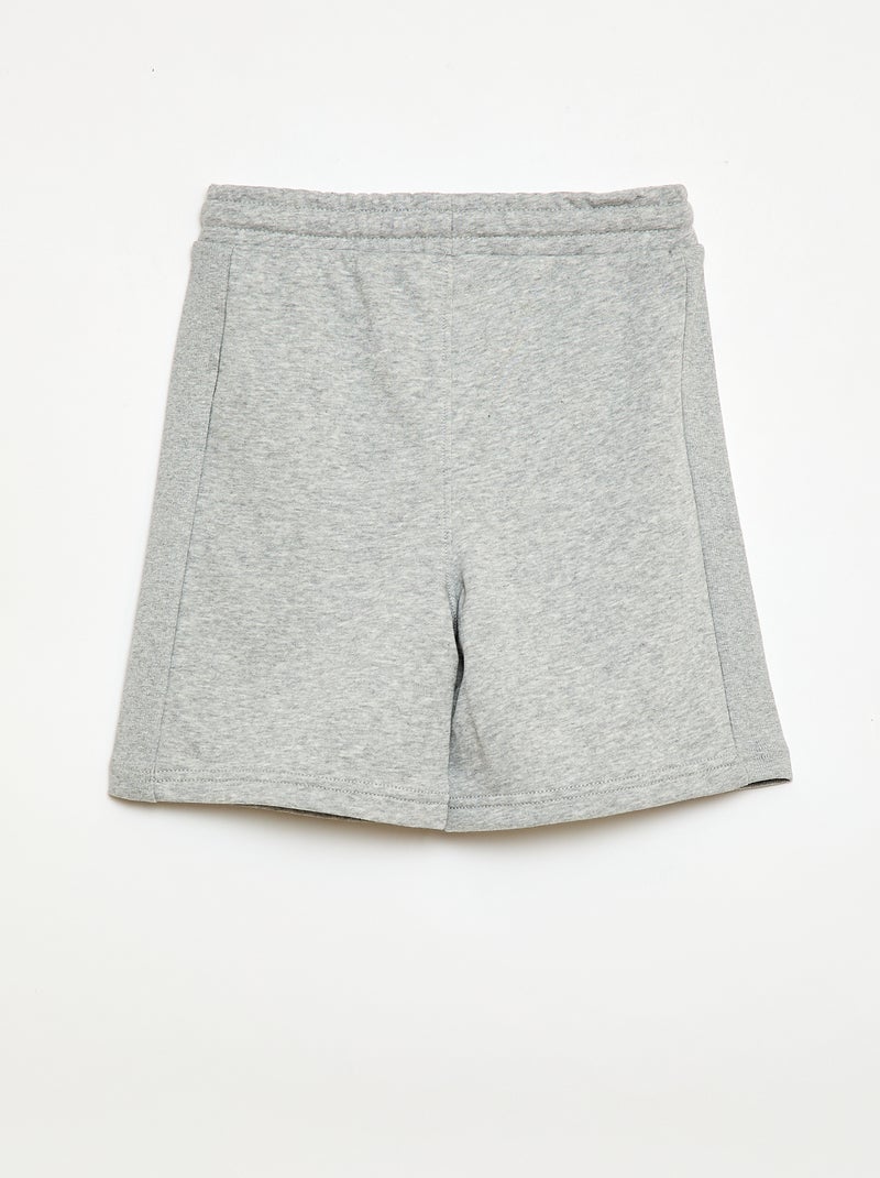 Short van lichte sweatstof Grijs - Kiabi