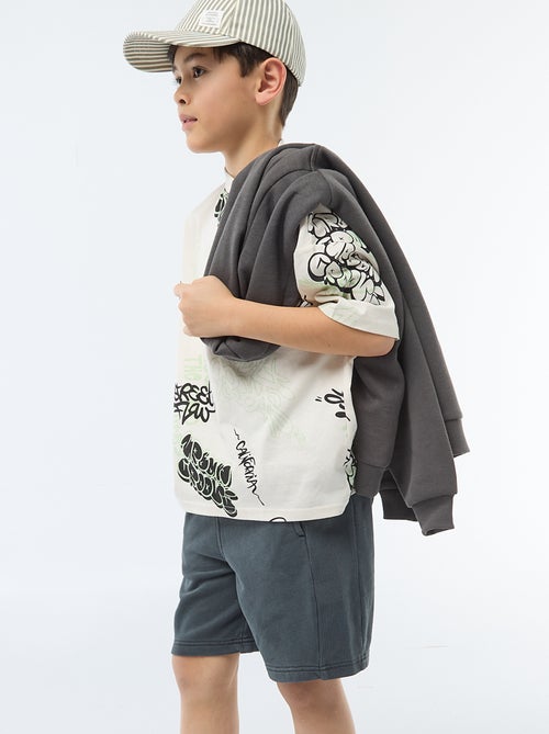 Short van lichte sweatstof - Kiabi