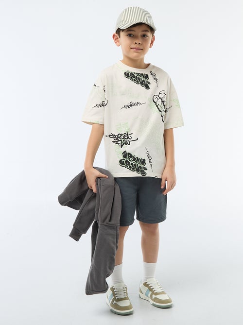 Short van lichte sweatstof - Kiabi