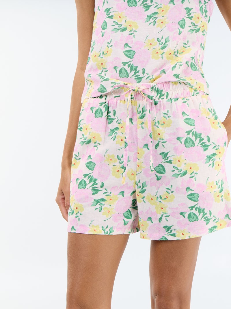 Short van linnenmix Rose - Kiabi
