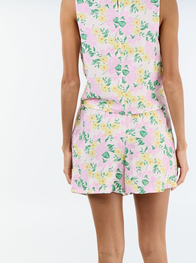 Short van linnenmix Rose - Kiabi