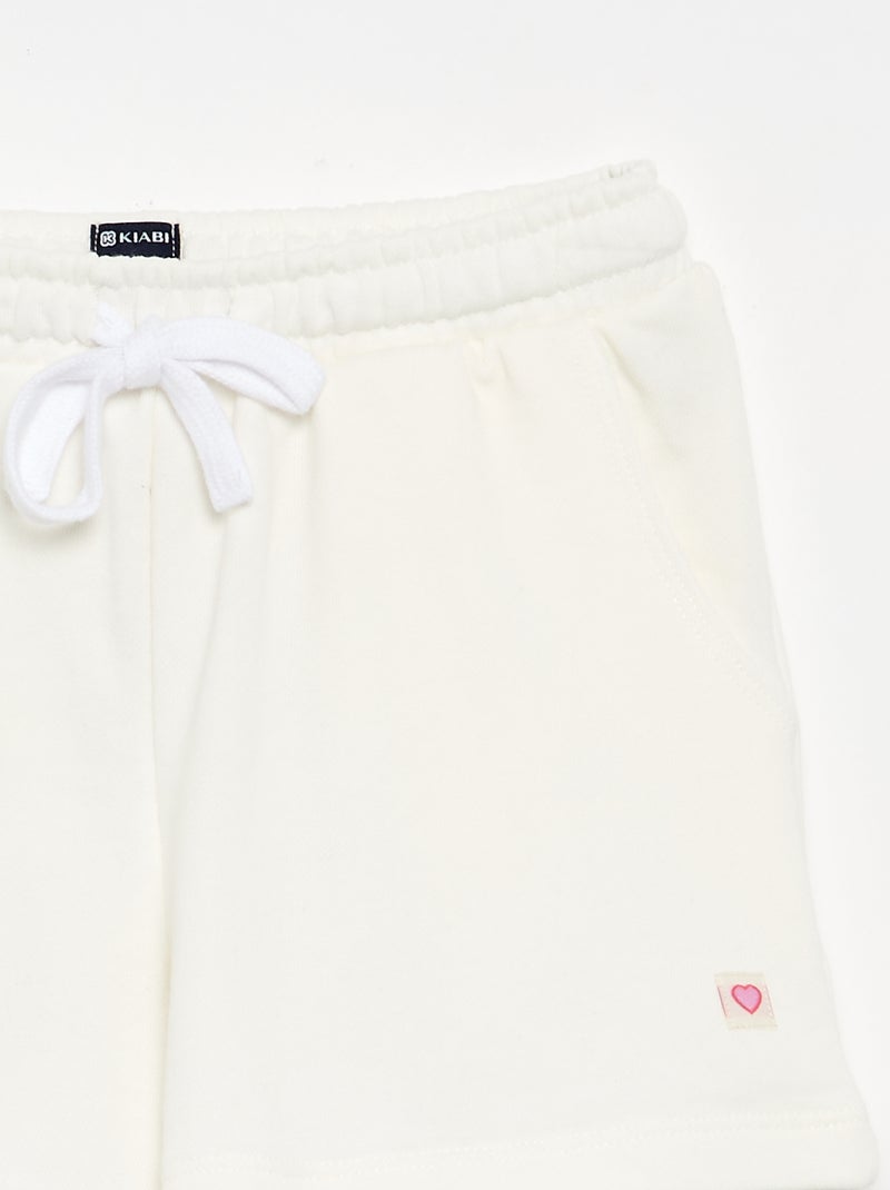 Short van molton met zakken Rose - Kiabi