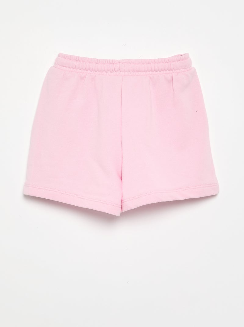 Short van molton met zakken Rose - Kiabi