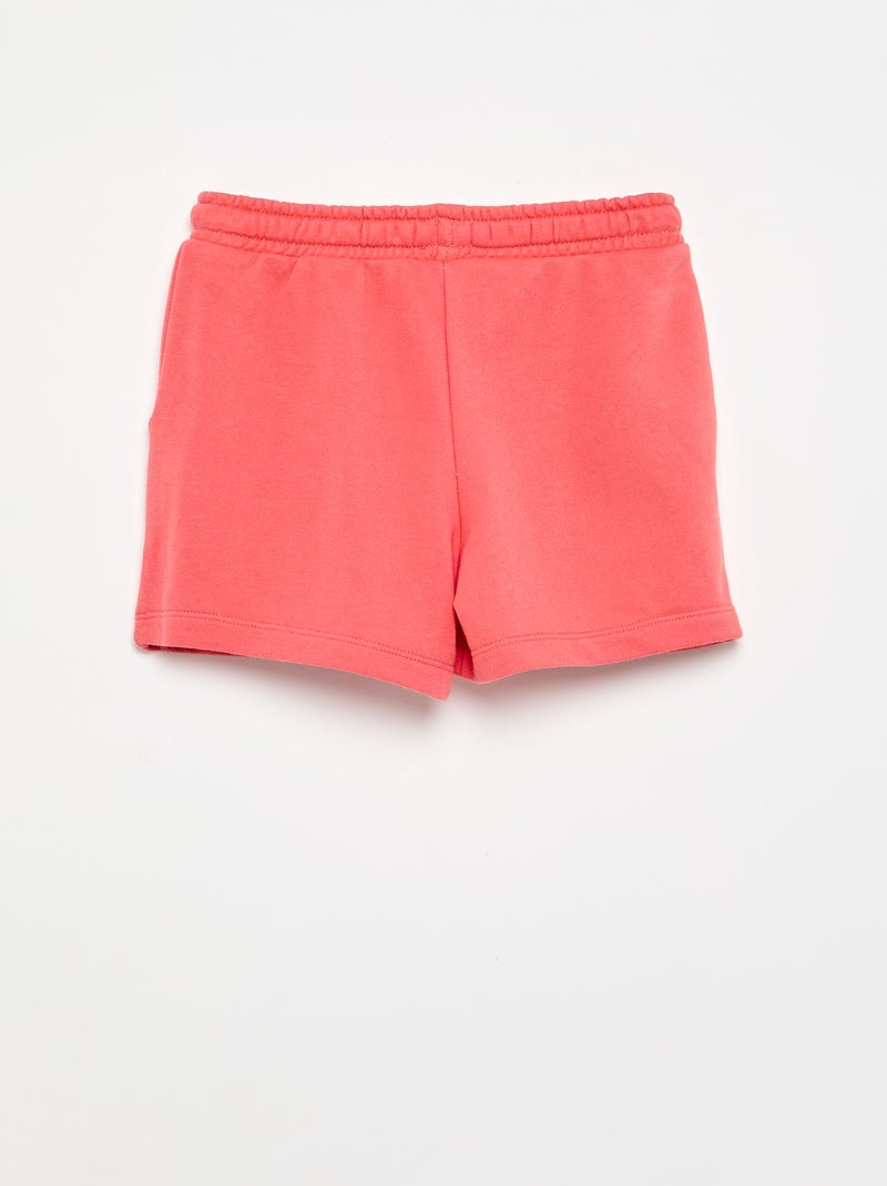 Short van molton met zakken Rose - Kiabi