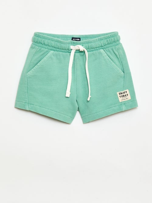 Short van ongeborsteld molton - Kiabi