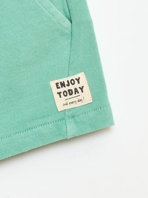 Short van ongeborsteld molton - Kiabi