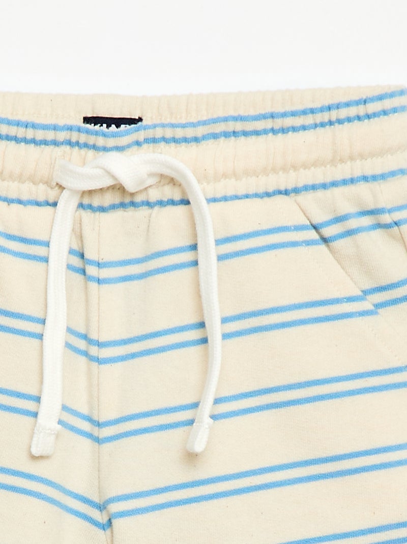 Short van ongeborsteld molton Wit - Kiabi