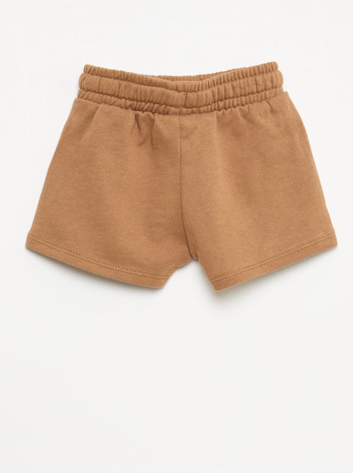 Short van ongeborstelde joggingstof - Kiabi