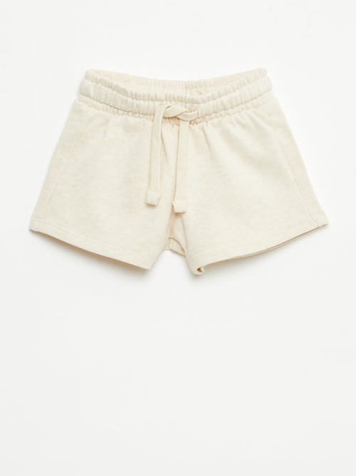 Short van ongeborstelde joggingstof - Kiabi