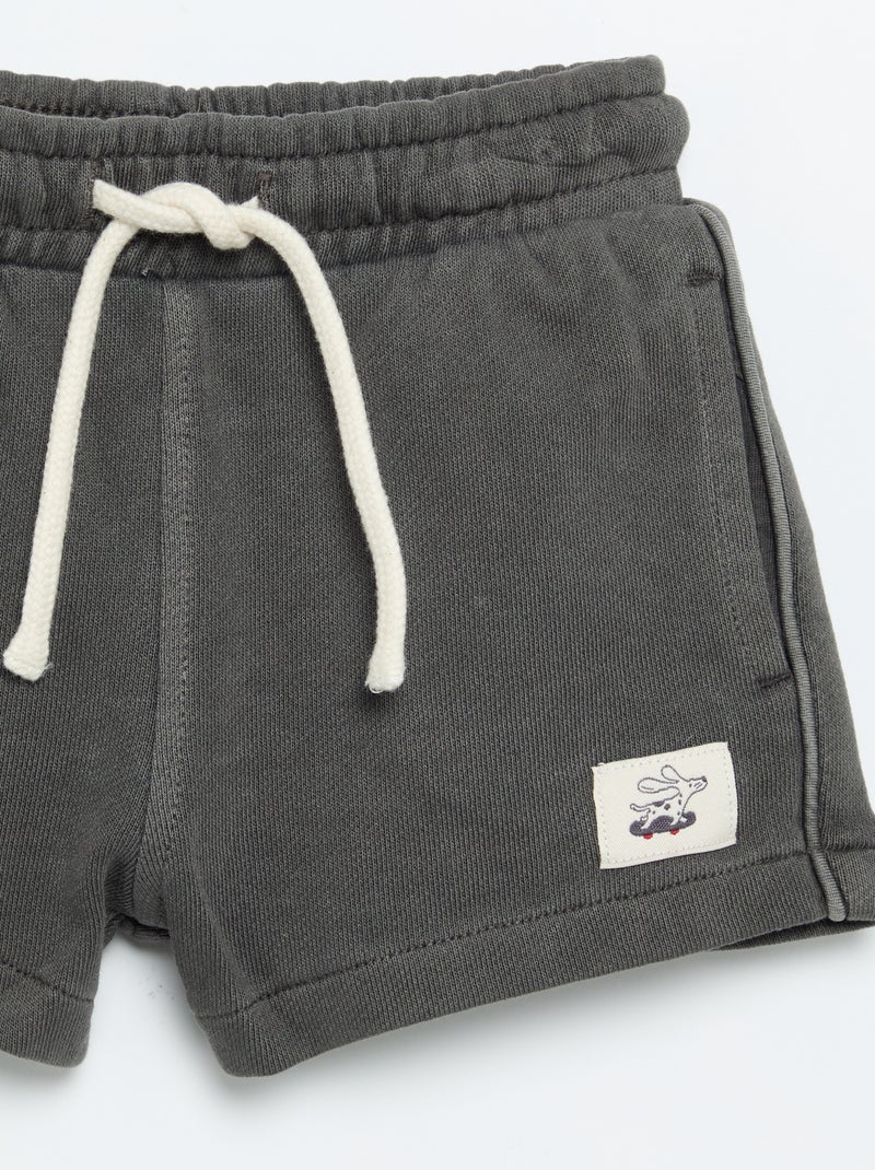 Short van ongeruwde molton Wit - Kiabi