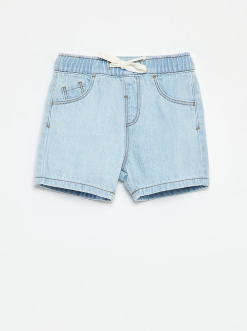 Short van spijkerstof met elastische tailleband - Kiabi