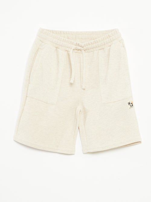 Short van tricot met 2 zakken - Kiabi