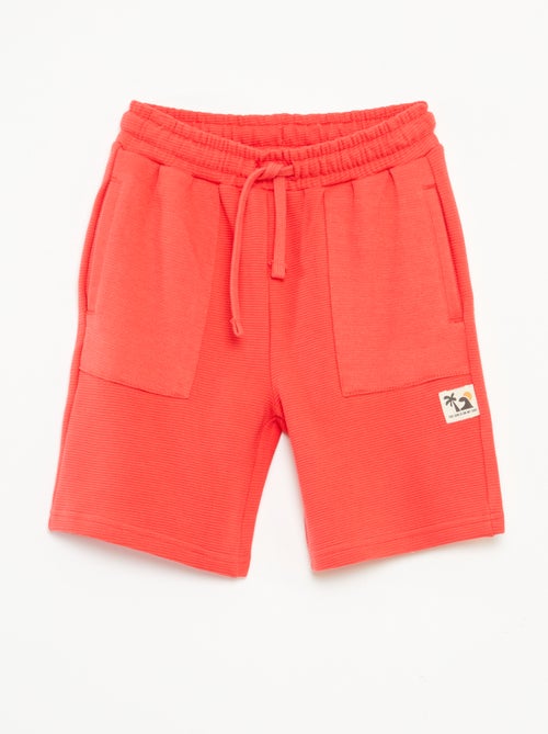 Short van tricot met 2 zakken - Kiabi