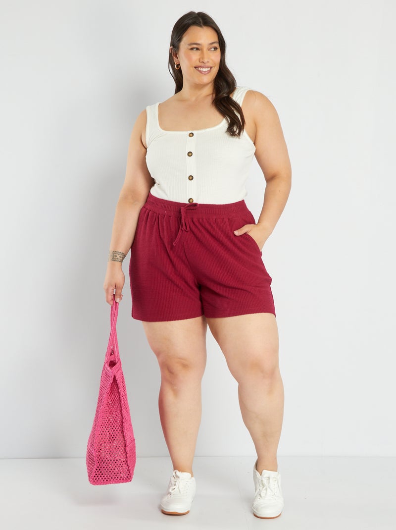 Short van tricot ROOD - Kiabi