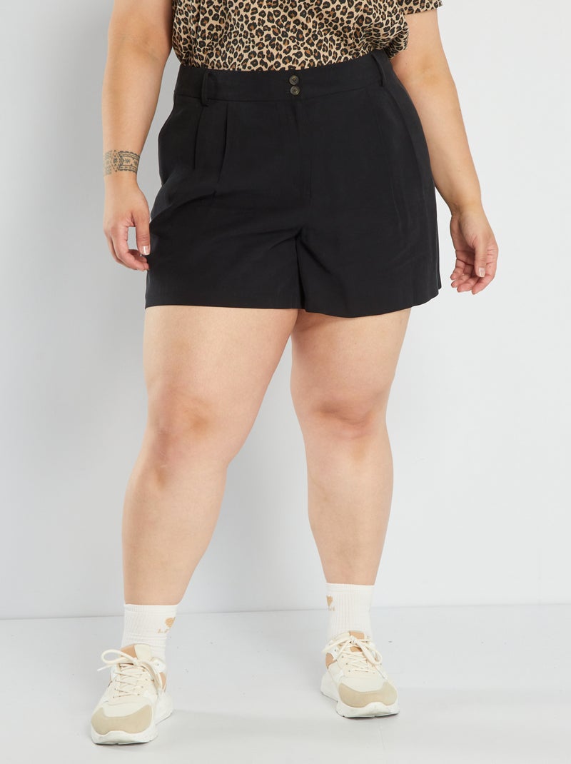 Short van twill zwart - Kiabi