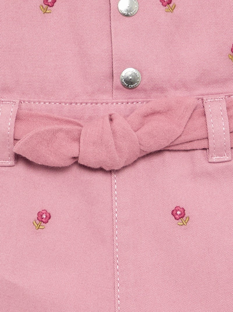 Shortoverall met borduurwerk Rose - Kiabi