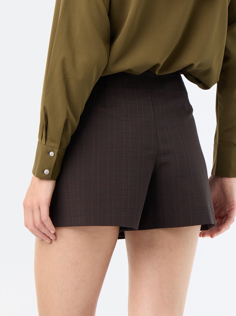 Shortrok met fantasiejuweel Bruin - Kiabi