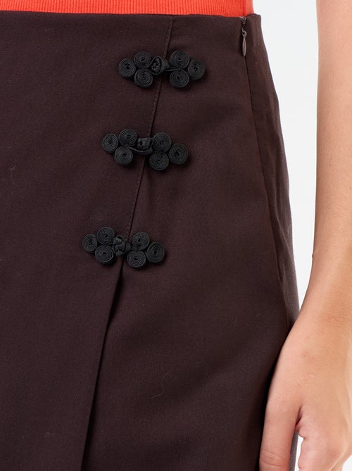 Shortrok met mandarindetail - Kiabi