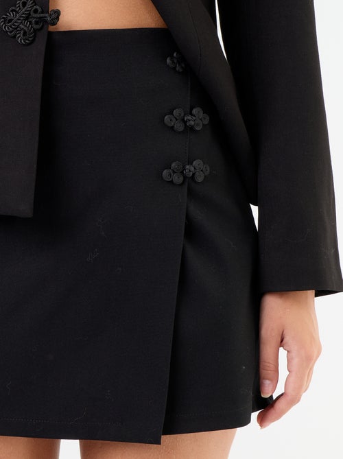 Shortrok met mandarindetail - Kiabi