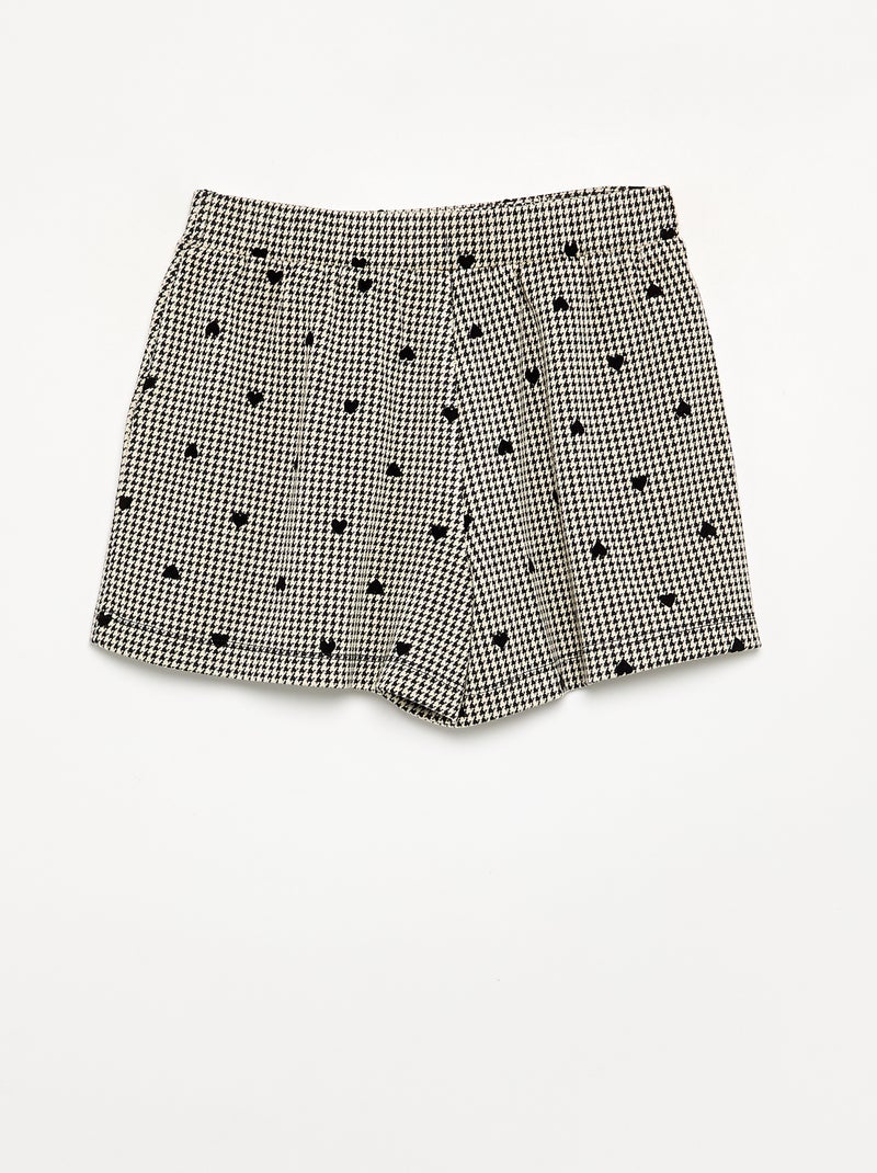 Shortrok met motief Grijs - Kiabi