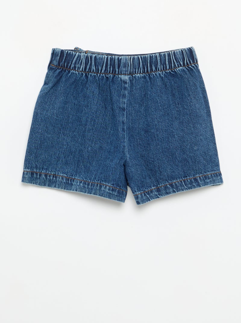 Shortrok van denim Blauw - Kiabi