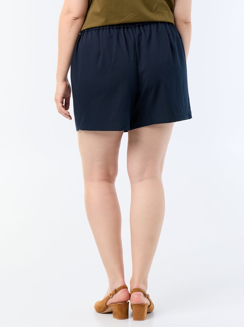 Shortrok van dikke tricotstof Blauw - Kiabi