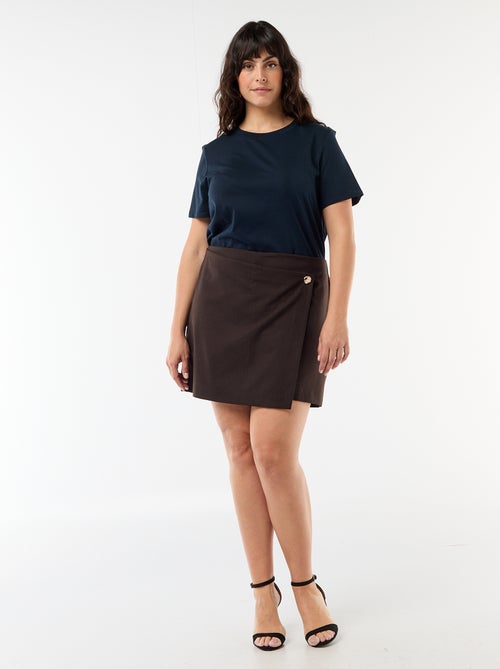 Shortrokje met fijne strepen - Kiabi