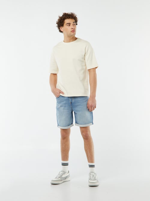 Sim-fit jeansbermuda - Kiabi