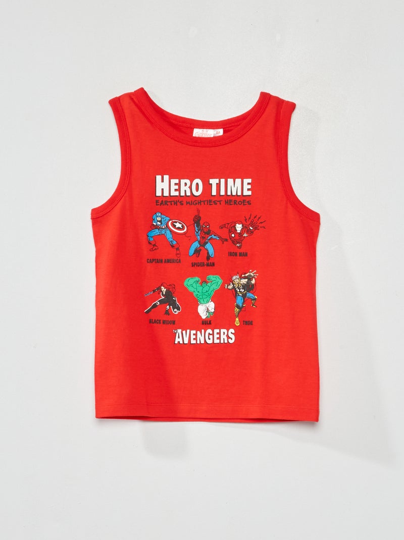 Singlet 'Avengers' 'Marvel' rood - Kiabi