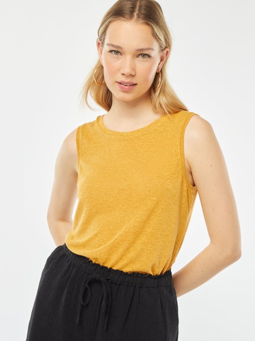 Singlet met brede schouderbandjes - Kiabi