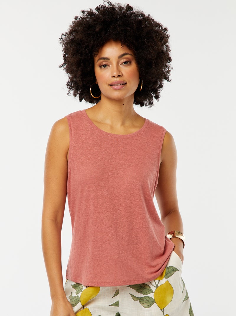 Singlet met brede schouderbandjes ROSE - Kiabi