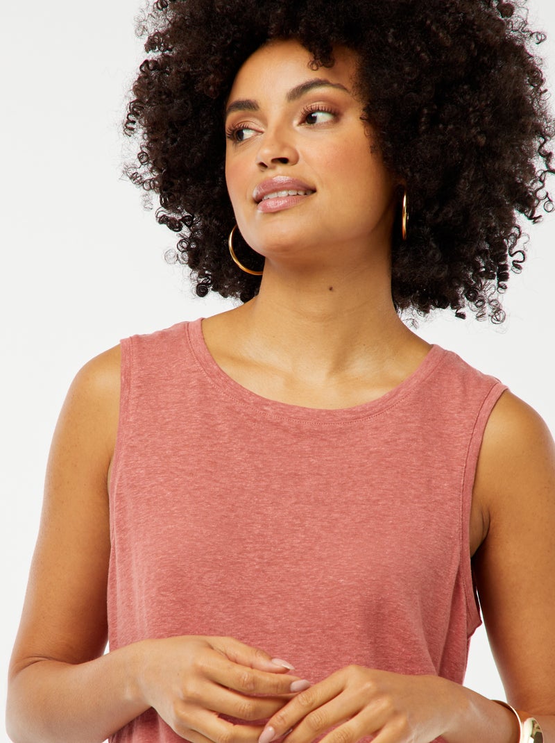 Singlet met brede schouderbandjes ROSE - Kiabi