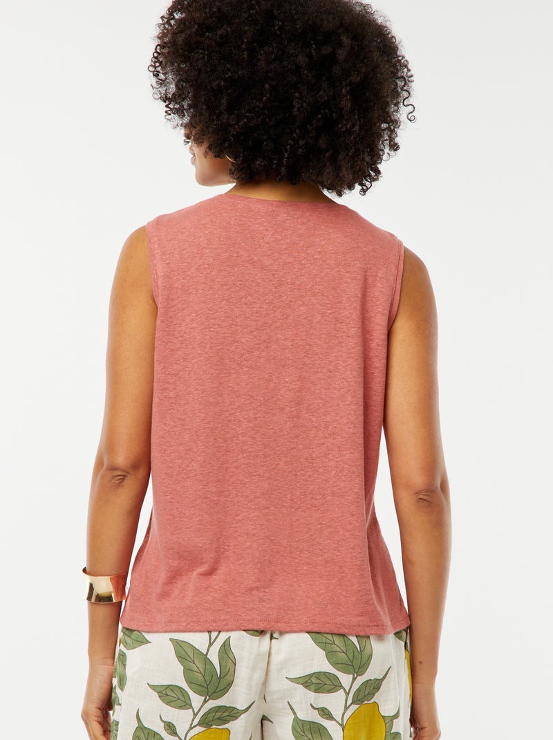 Singlet met brede schouderbandjes ROSE - Kiabi